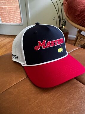 MASTERS 2026 “Masters” Rope Hat in Navy, Red & White